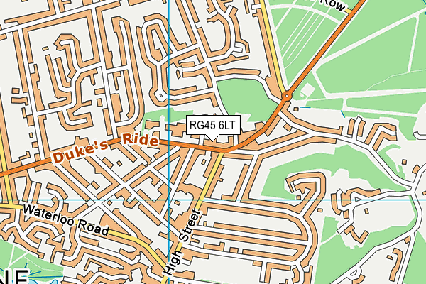 RG45 6LT map - OS VectorMap District (Ordnance Survey)