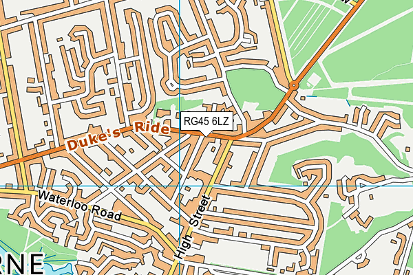 RG45 6LZ map - OS VectorMap District (Ordnance Survey)