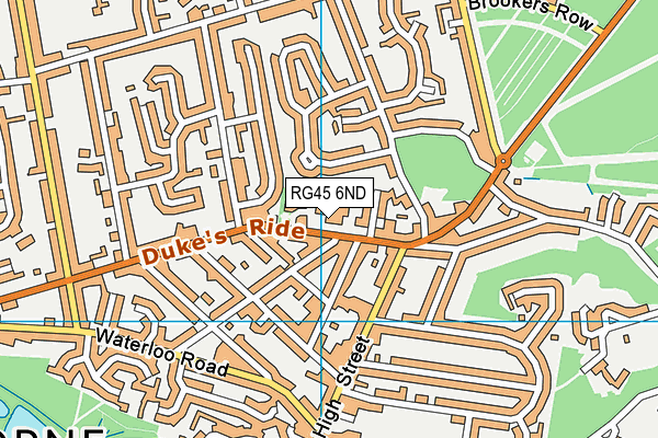 RG45 6ND map - OS VectorMap District (Ordnance Survey)