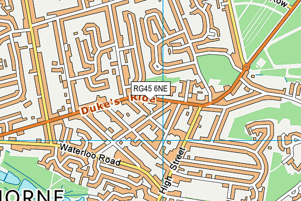 RG45 6NE map - OS VectorMap District (Ordnance Survey)