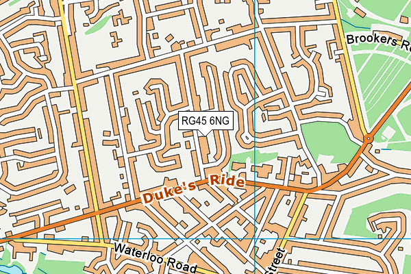 RG45 6NG map - OS VectorMap District (Ordnance Survey)