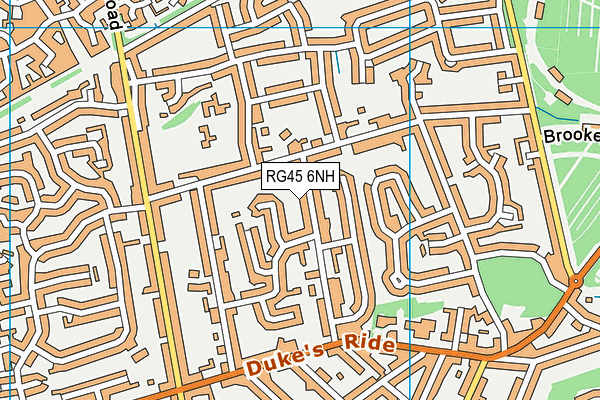 RG45 6NH map - OS VectorMap District (Ordnance Survey)