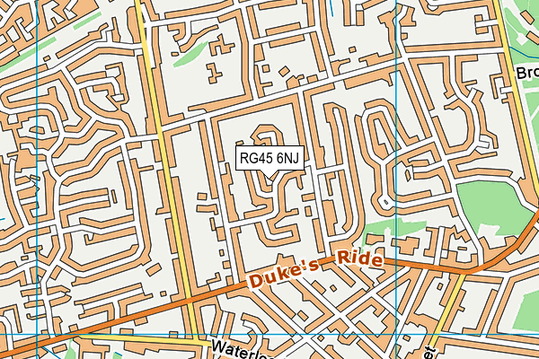 RG45 6NJ map - OS VectorMap District (Ordnance Survey)