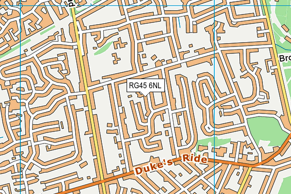RG45 6NL map - OS VectorMap District (Ordnance Survey)