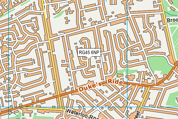 RG45 6NP map - OS VectorMap District (Ordnance Survey)