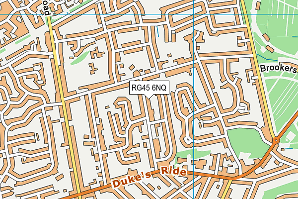 RG45 6NQ map - OS VectorMap District (Ordnance Survey)