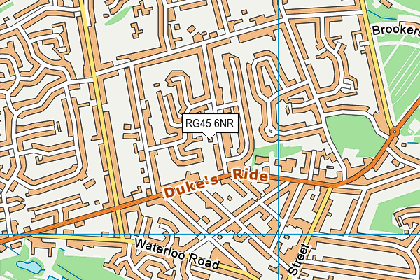 RG45 6NR map - OS VectorMap District (Ordnance Survey)