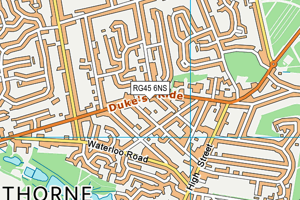 RG45 6NS map - OS VectorMap District (Ordnance Survey)
