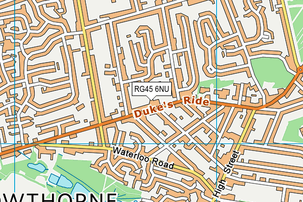 RG45 6NU map - OS VectorMap District (Ordnance Survey)