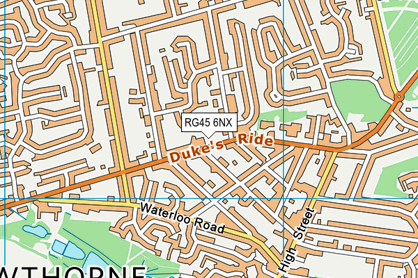 RG45 6NX map - OS VectorMap District (Ordnance Survey)