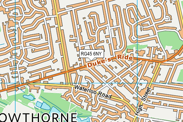 RG45 6NY map - OS VectorMap District (Ordnance Survey)