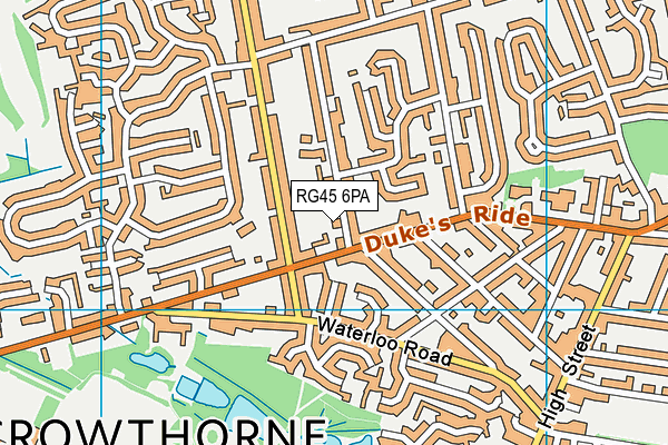 RG45 6PA map - OS VectorMap District (Ordnance Survey)