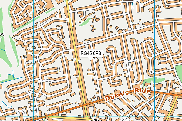 RG45 6PB map - OS VectorMap District (Ordnance Survey)