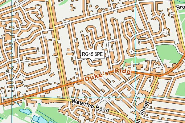 RG45 6PE map - OS VectorMap District (Ordnance Survey)