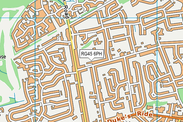 RG45 6PH map - OS VectorMap District (Ordnance Survey)