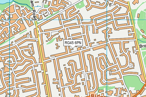 RG45 6PN map - OS VectorMap District (Ordnance Survey)