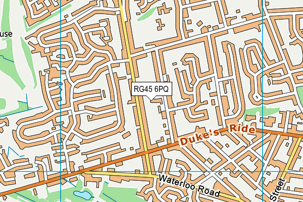 RG45 6PQ map - OS VectorMap District (Ordnance Survey)