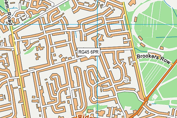 RG45 6PR map - OS VectorMap District (Ordnance Survey)