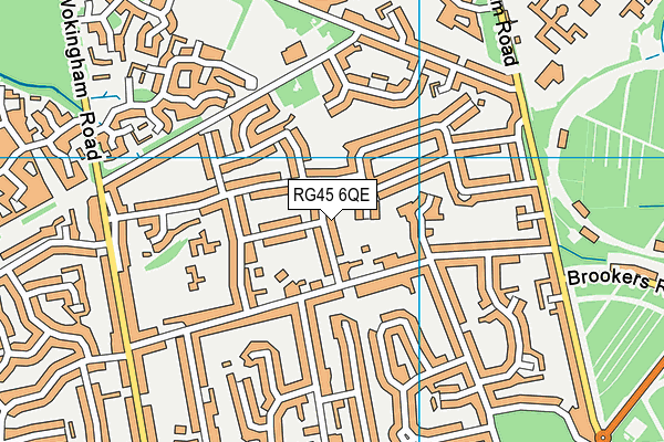 RG45 6QE map - OS VectorMap District (Ordnance Survey)