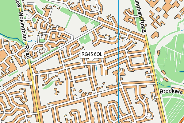 RG45 6QL map - OS VectorMap District (Ordnance Survey)