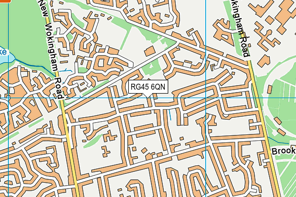 RG45 6QN map - OS VectorMap District (Ordnance Survey)