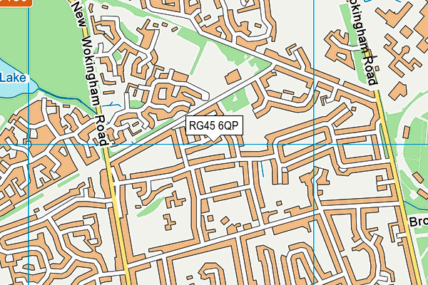RG45 6QP map - OS VectorMap District (Ordnance Survey)
