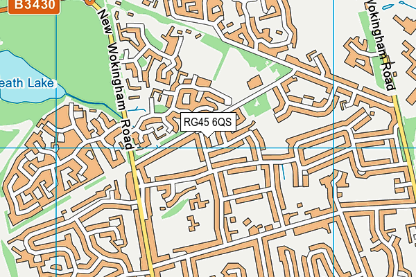 RG45 6QS map - OS VectorMap District (Ordnance Survey)