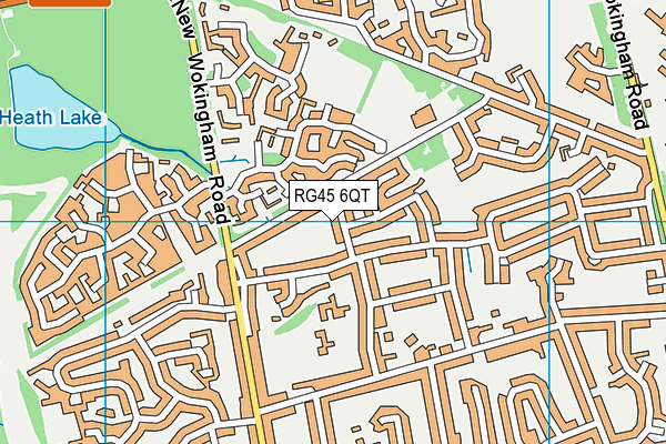 RG45 6QT map - OS VectorMap District (Ordnance Survey)
