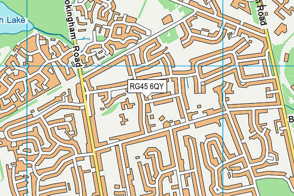 RG45 6QY map - OS VectorMap District (Ordnance Survey)