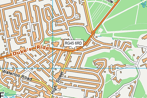 RG45 6RD map - OS VectorMap District (Ordnance Survey)