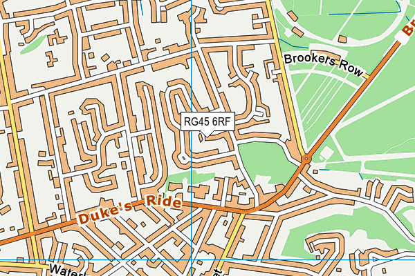 RG45 6RF map - OS VectorMap District (Ordnance Survey)