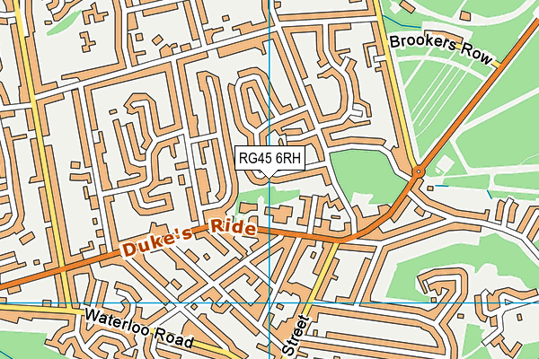 RG45 6RH map - OS VectorMap District (Ordnance Survey)