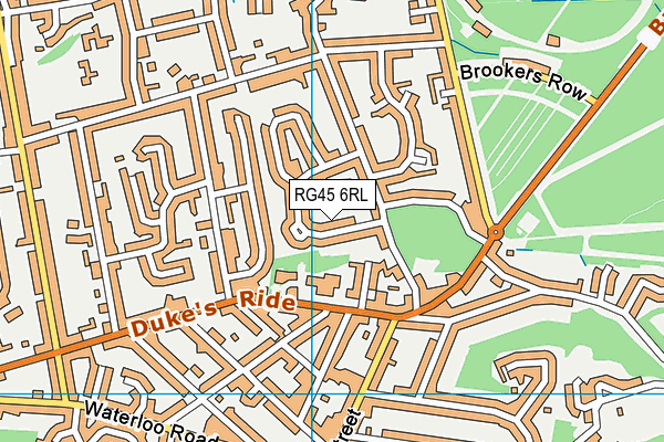 RG45 6RL map - OS VectorMap District (Ordnance Survey)