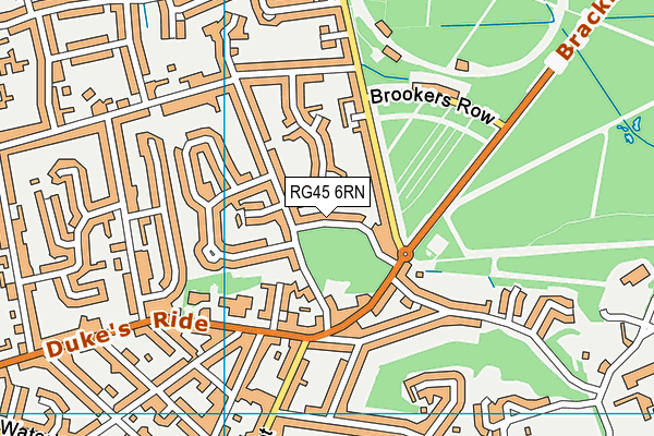 RG45 6RN map - OS VectorMap District (Ordnance Survey)