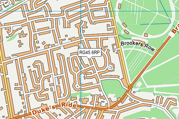RG45 6RP map - OS VectorMap District (Ordnance Survey)