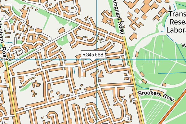 RG45 6SB map - OS VectorMap District (Ordnance Survey)