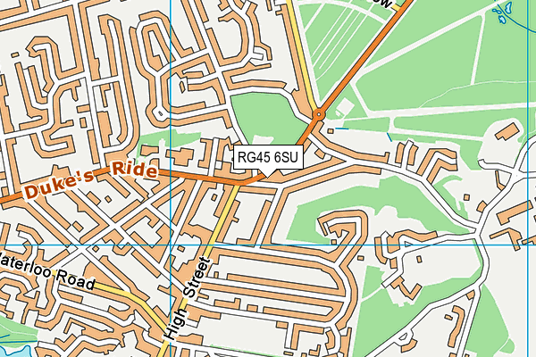 RG45 6SU map - OS VectorMap District (Ordnance Survey)