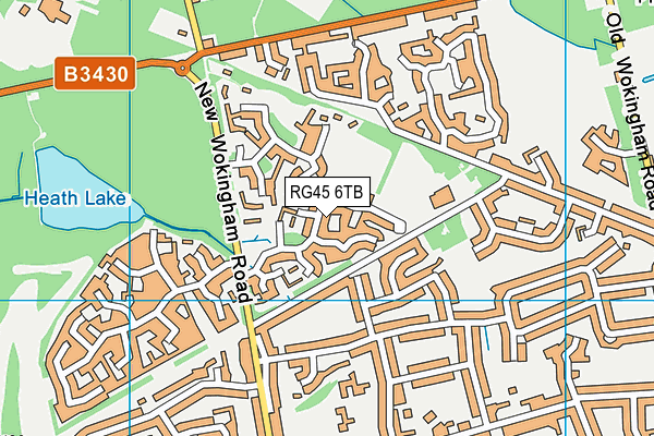 RG45 6TB map - OS VectorMap District (Ordnance Survey)