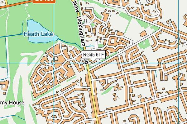 RG45 6TF map - OS VectorMap District (Ordnance Survey)