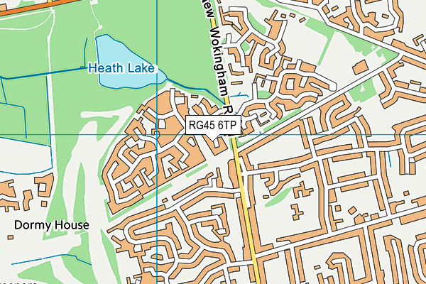 RG45 6TP map - OS VectorMap District (Ordnance Survey)