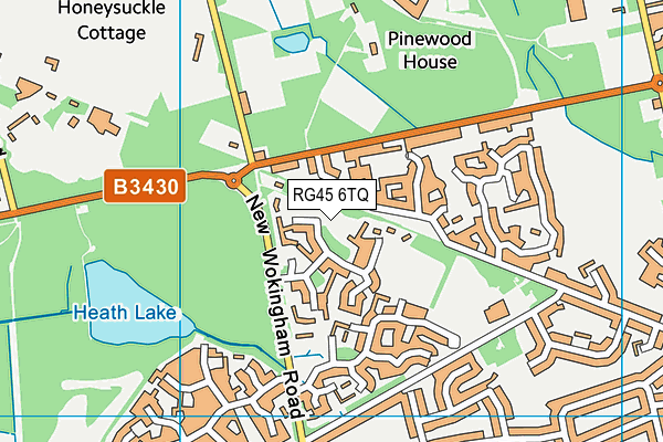 Bigshotte Park map (RG45 6TQ) - OS VectorMap District (Ordnance Survey)