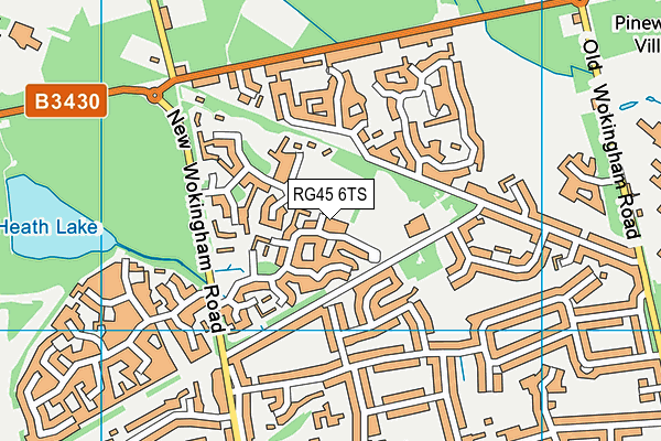 RG45 6TS map - OS VectorMap District (Ordnance Survey)