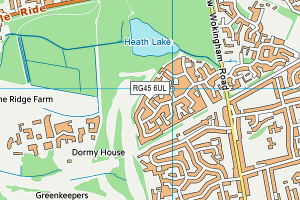 RG45 6UL map - OS VectorMap District (Ordnance Survey)
