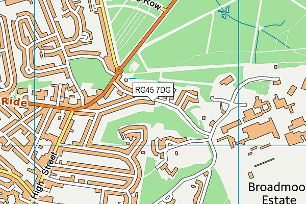 RG45 7DG map - OS VectorMap District (Ordnance Survey)