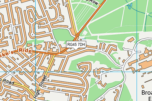 RG45 7DH map - OS VectorMap District (Ordnance Survey)