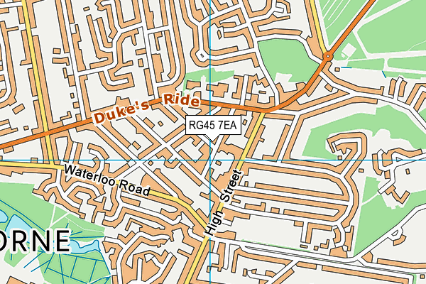 RG45 7EA map - OS VectorMap District (Ordnance Survey)