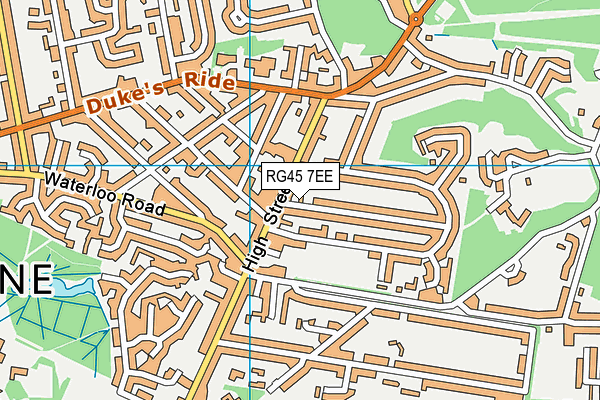 RG45 7EE map - OS VectorMap District (Ordnance Survey)