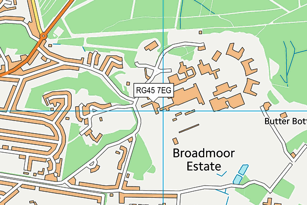 Broadmoor Hospital Sports Centre map (RG45 7EG) - OS VectorMap District (Ordnance Survey)