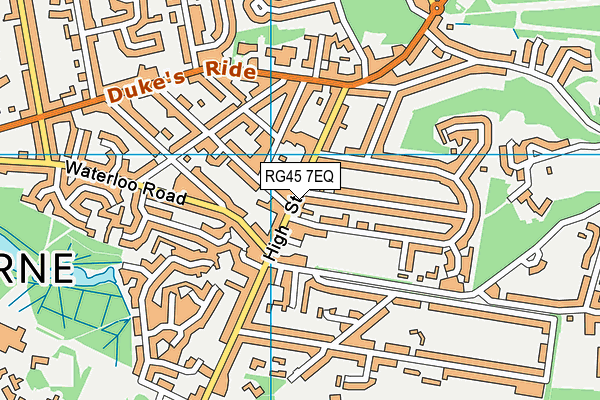 RG45 7EQ map - OS VectorMap District (Ordnance Survey)