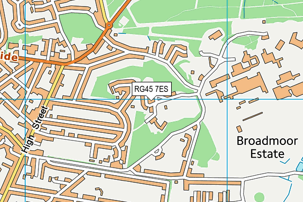RG45 7ES map - OS VectorMap District (Ordnance Survey)